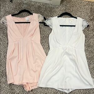 2 Agaci Rompers, both size S